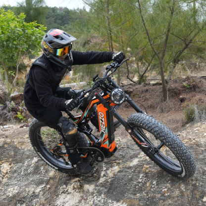 HEZZO K9 Carbon Ebike 26Inch Electric Fat Bike 52V 1000W Mid-Drive 21Ah SAMSUNG/LG Offroad Emtb