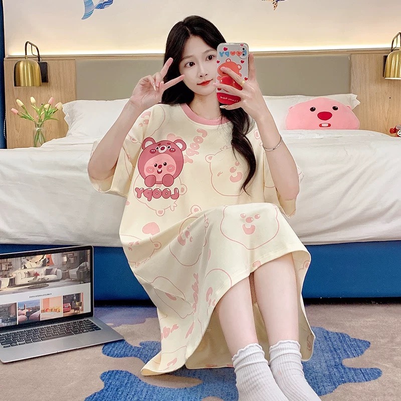S234. SLEEPWEAR DRESS PINK