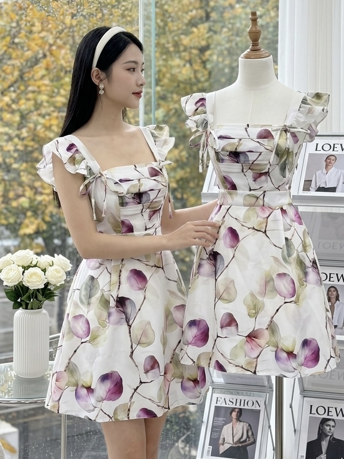 V903. MAXI DRESS 2PCS CANH TIEN•