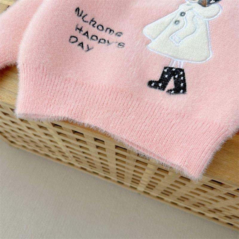 K513. BABY SWEATER GIRL PINK