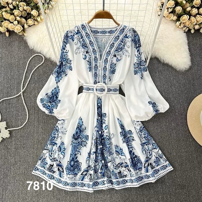 7810. BLUE SHORT DRESS (exclusive)