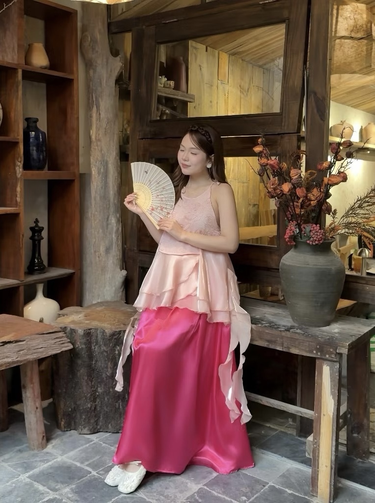 A408. SET AD CACH TAN GAM LUA PINK