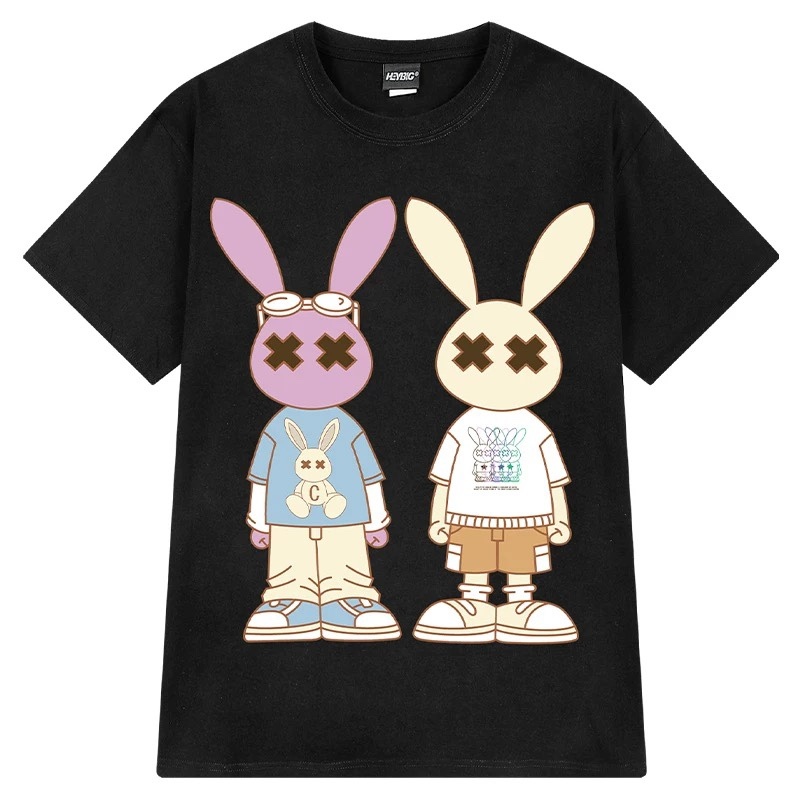 1682. BUNNY BLACK TEE