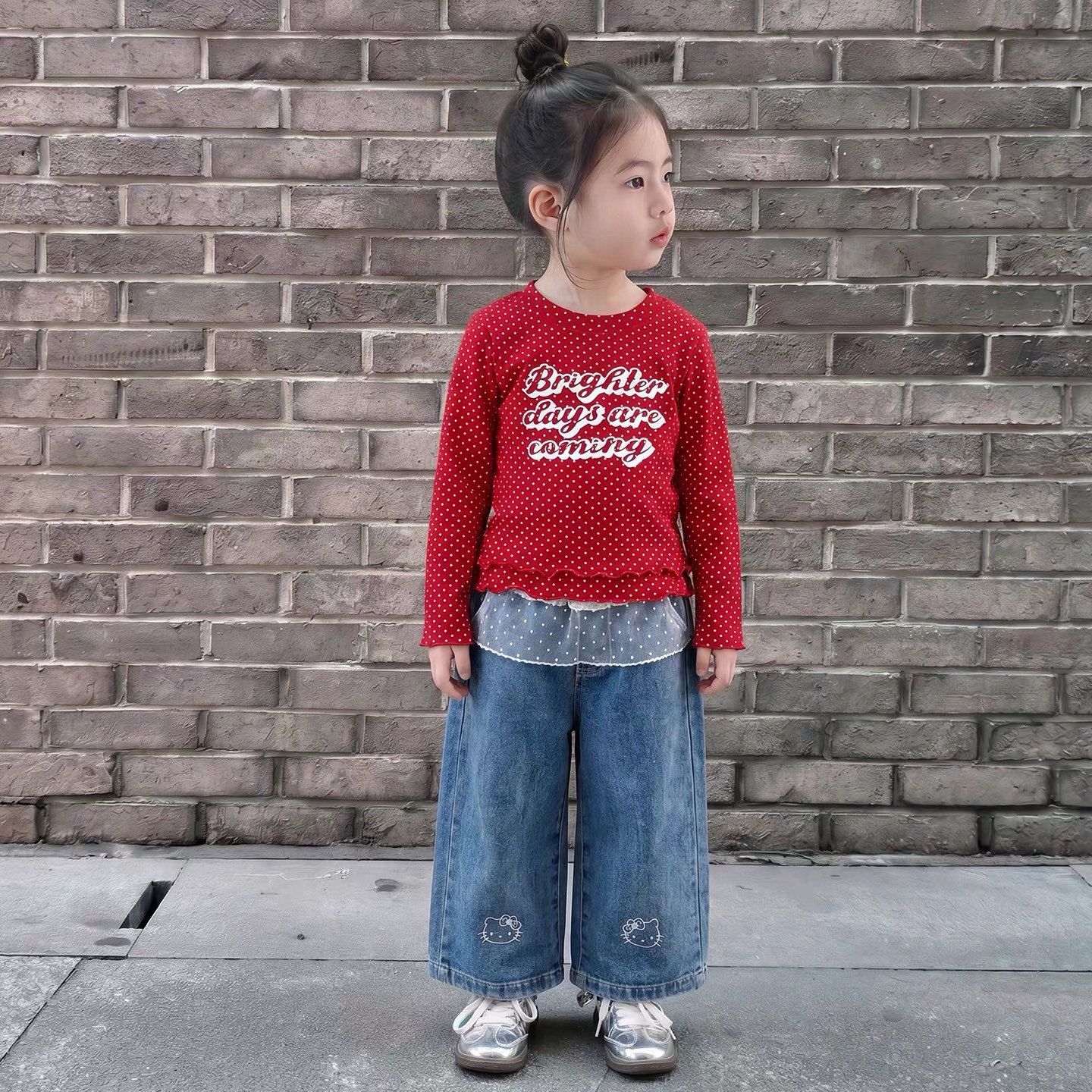 K342. KID GIRL DENIM PANT
