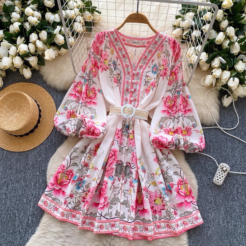 7878. PINK SHORT DRESS