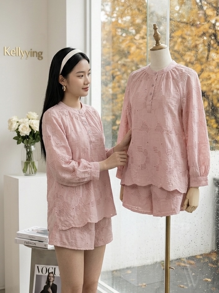 V1208. SET PINK NGAN