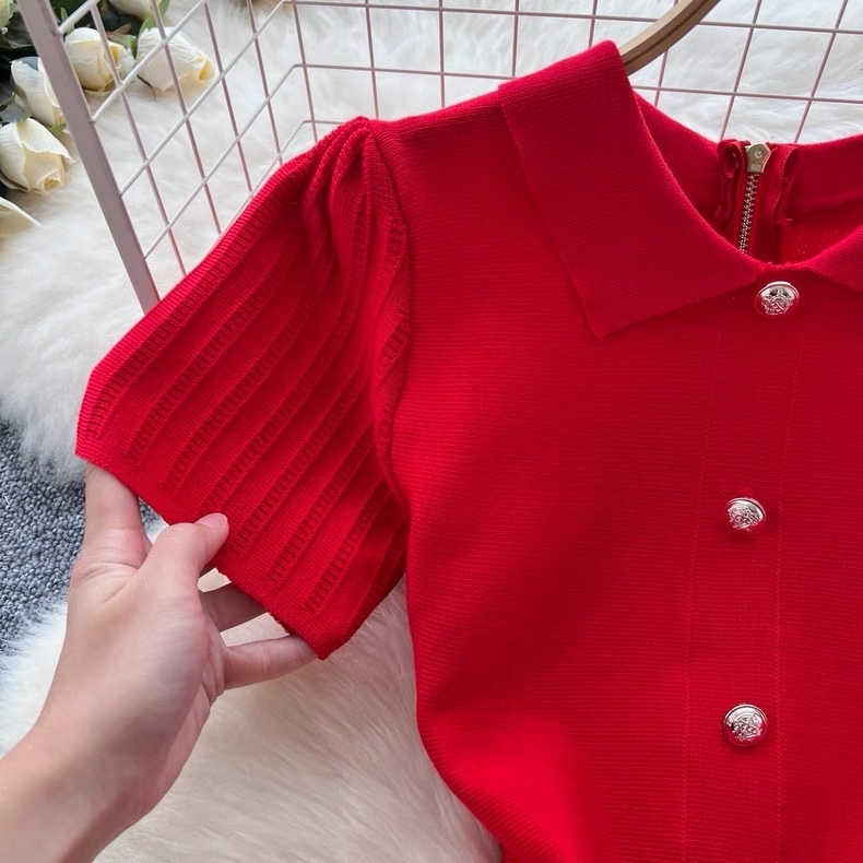 R54. RED SHORT DRESS