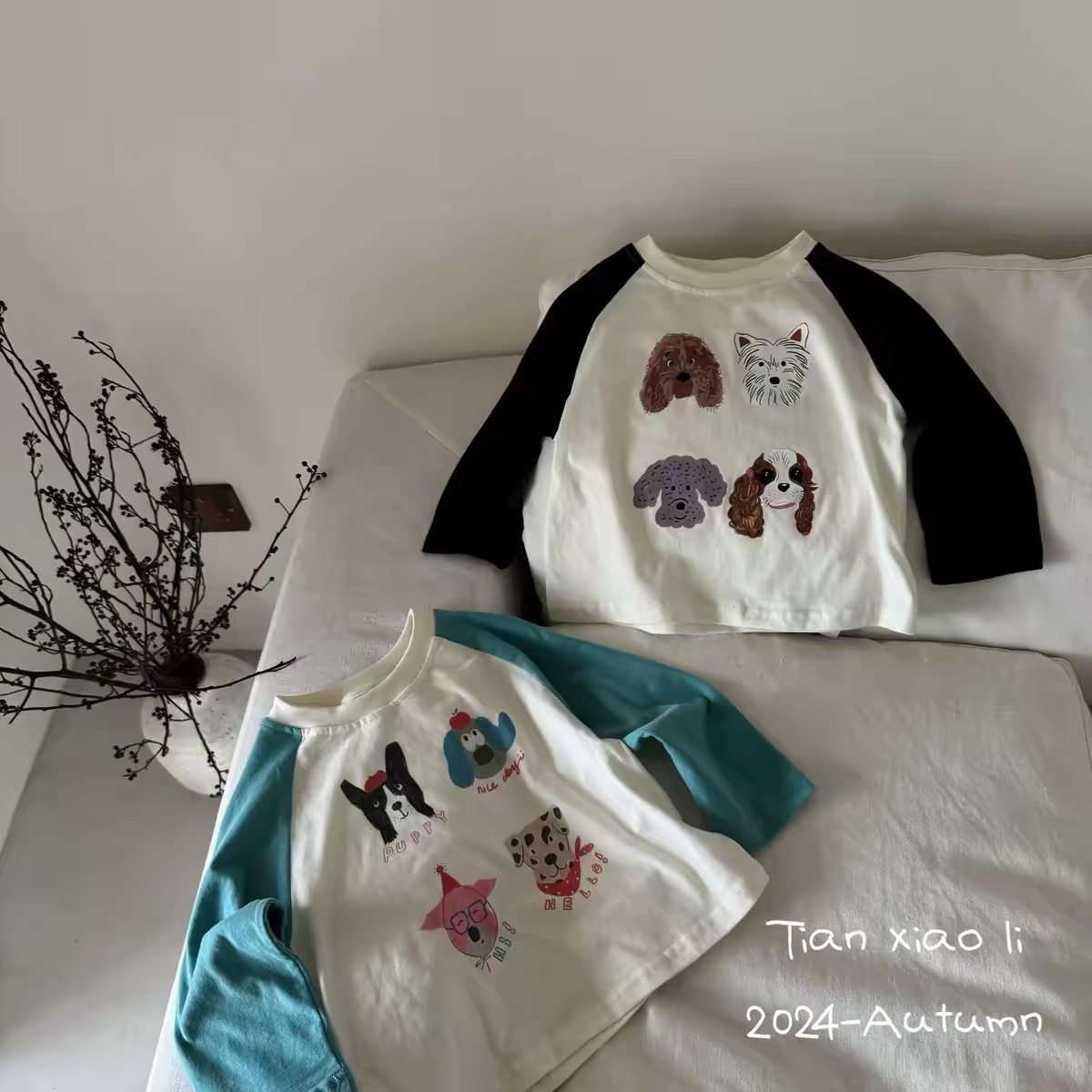 K376. KID GIRL GREEN TOP