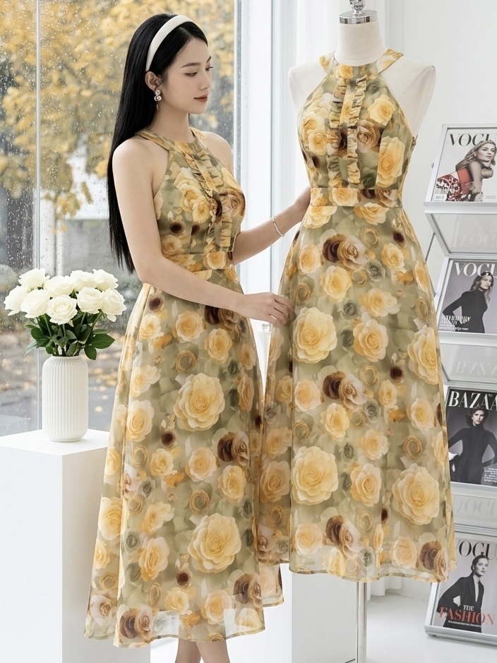 V906. MAXI DRESS YEM•