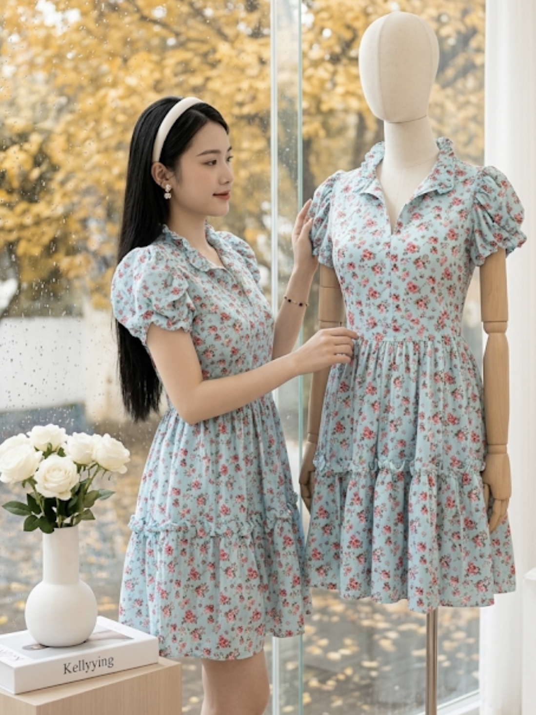 V636. MAXI DRESS 2PCS