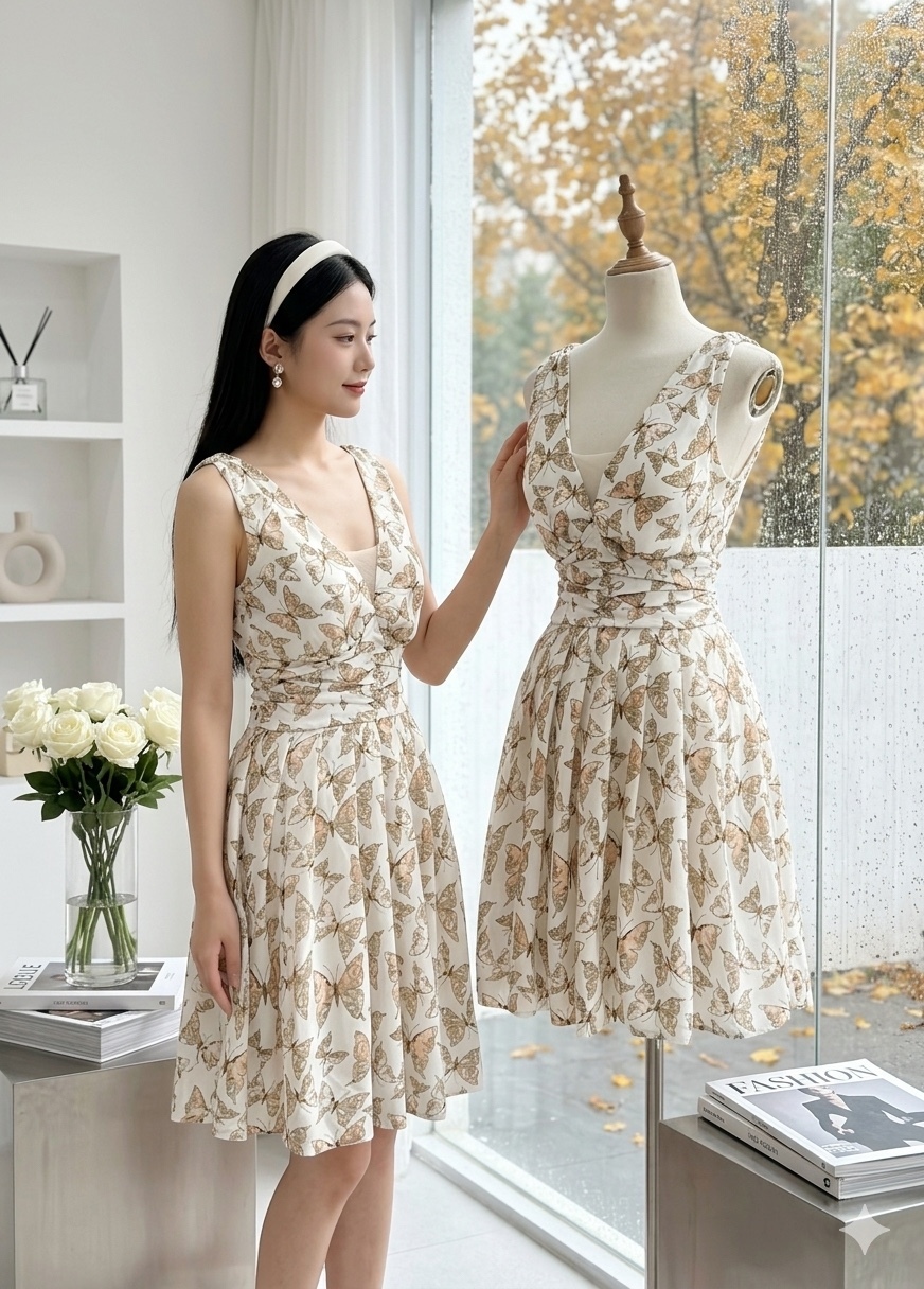 V808. MAXI DRESS 2PCS