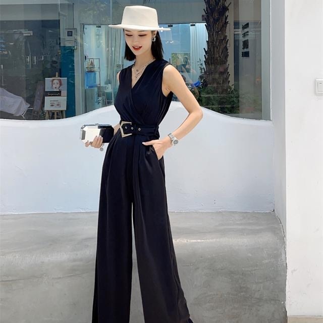 7683. BLACK JUMPSUIT