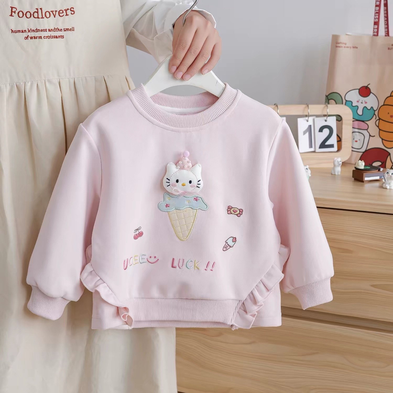 K382. KID GIRL PINK TOP
