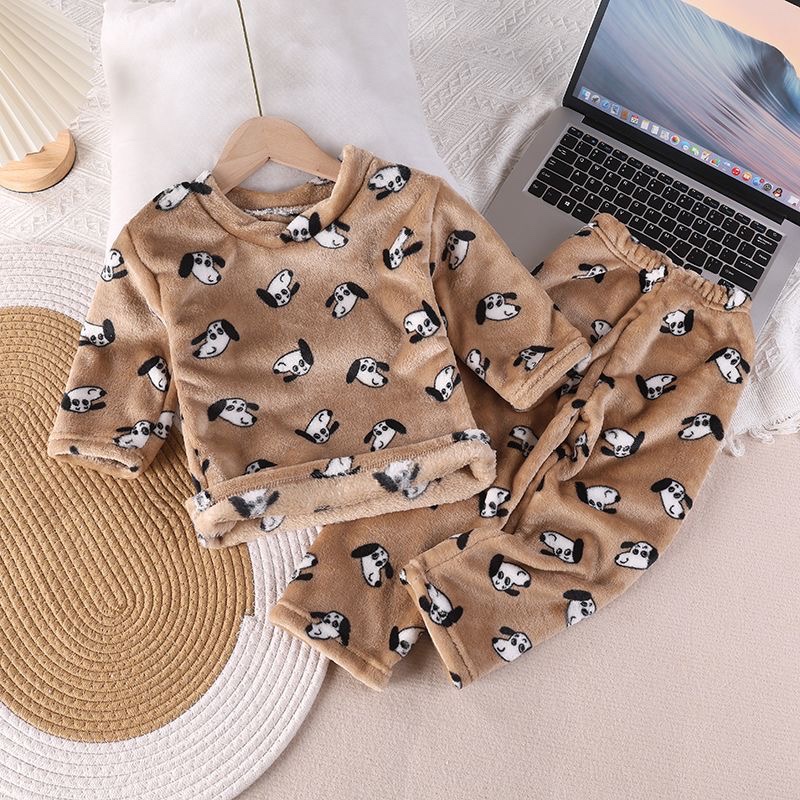 P10. KID PIJAMA BIH EAR DOG BROWN