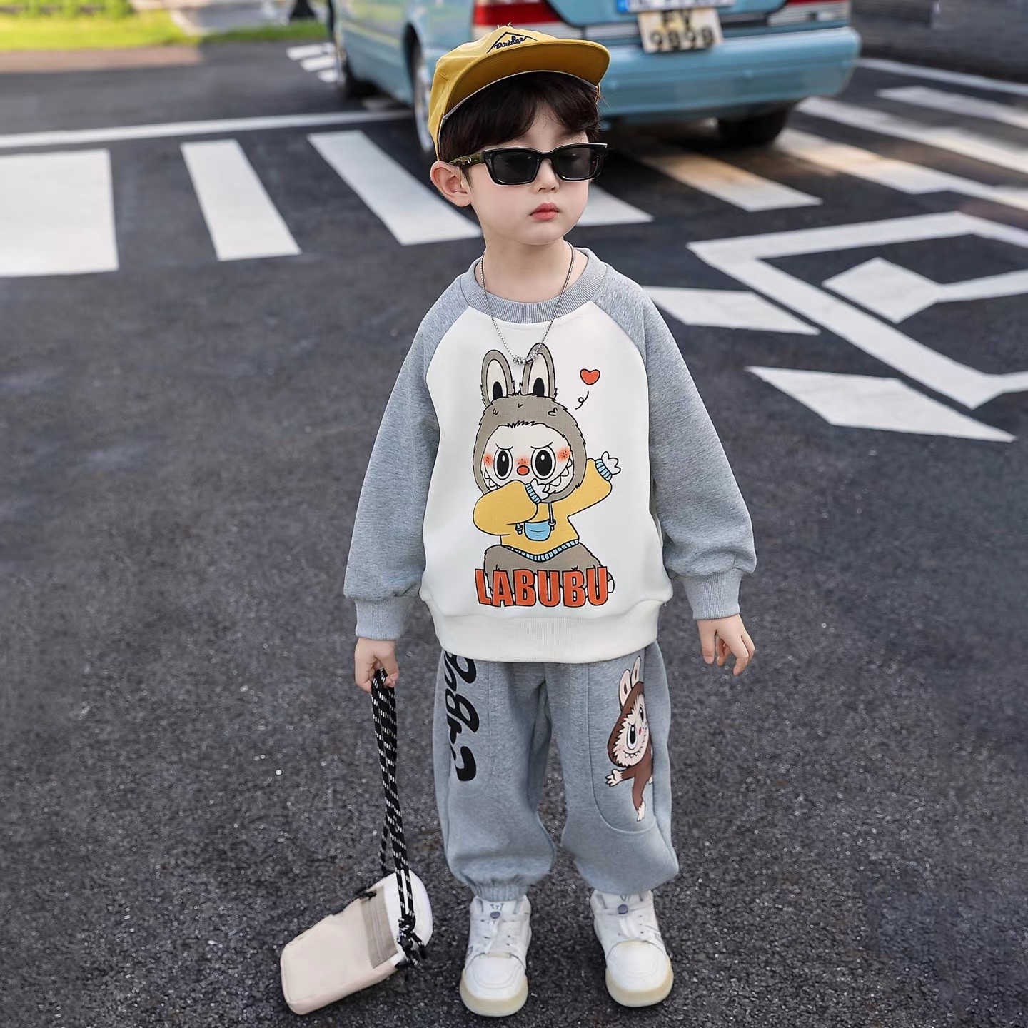 K409. KID BOY GRAY SET