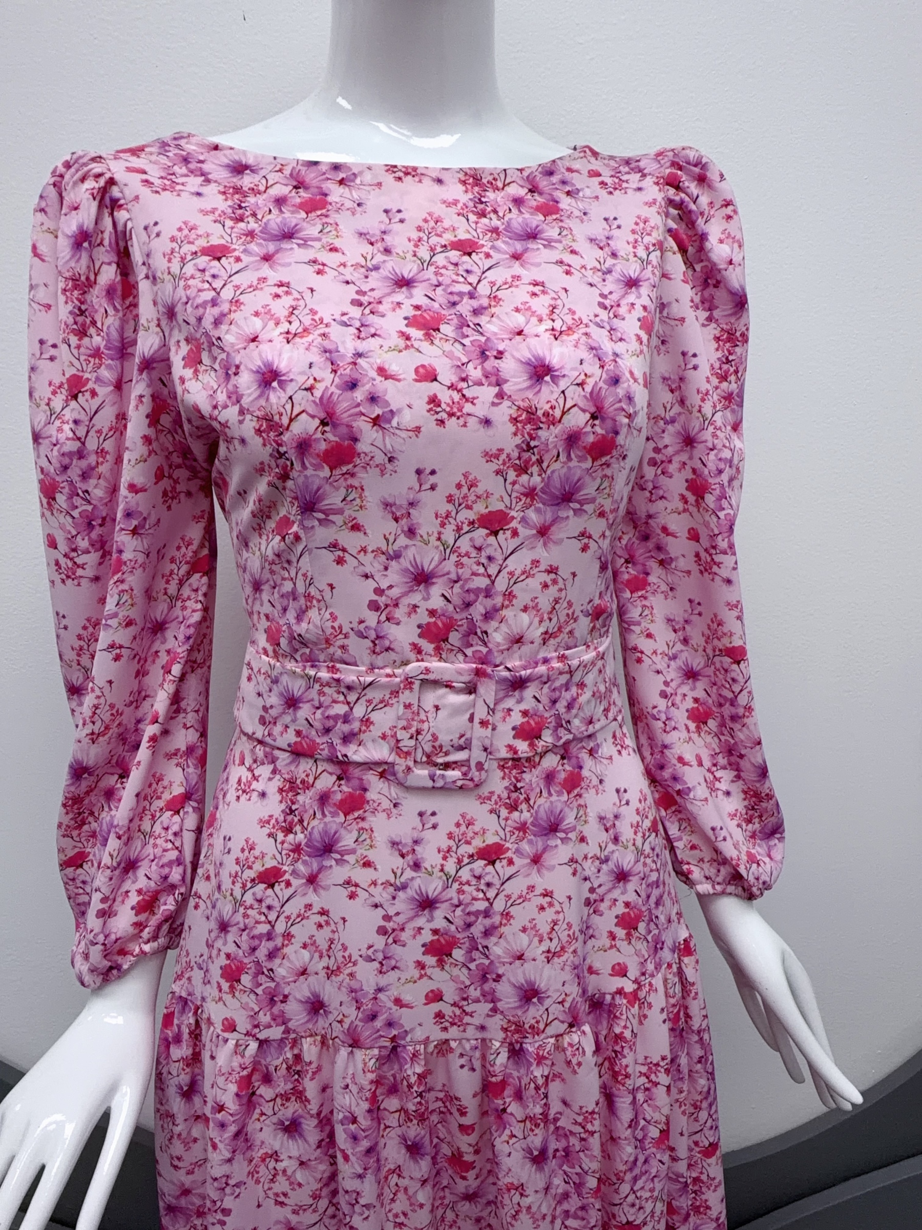 V315. HOA PINK DRESS