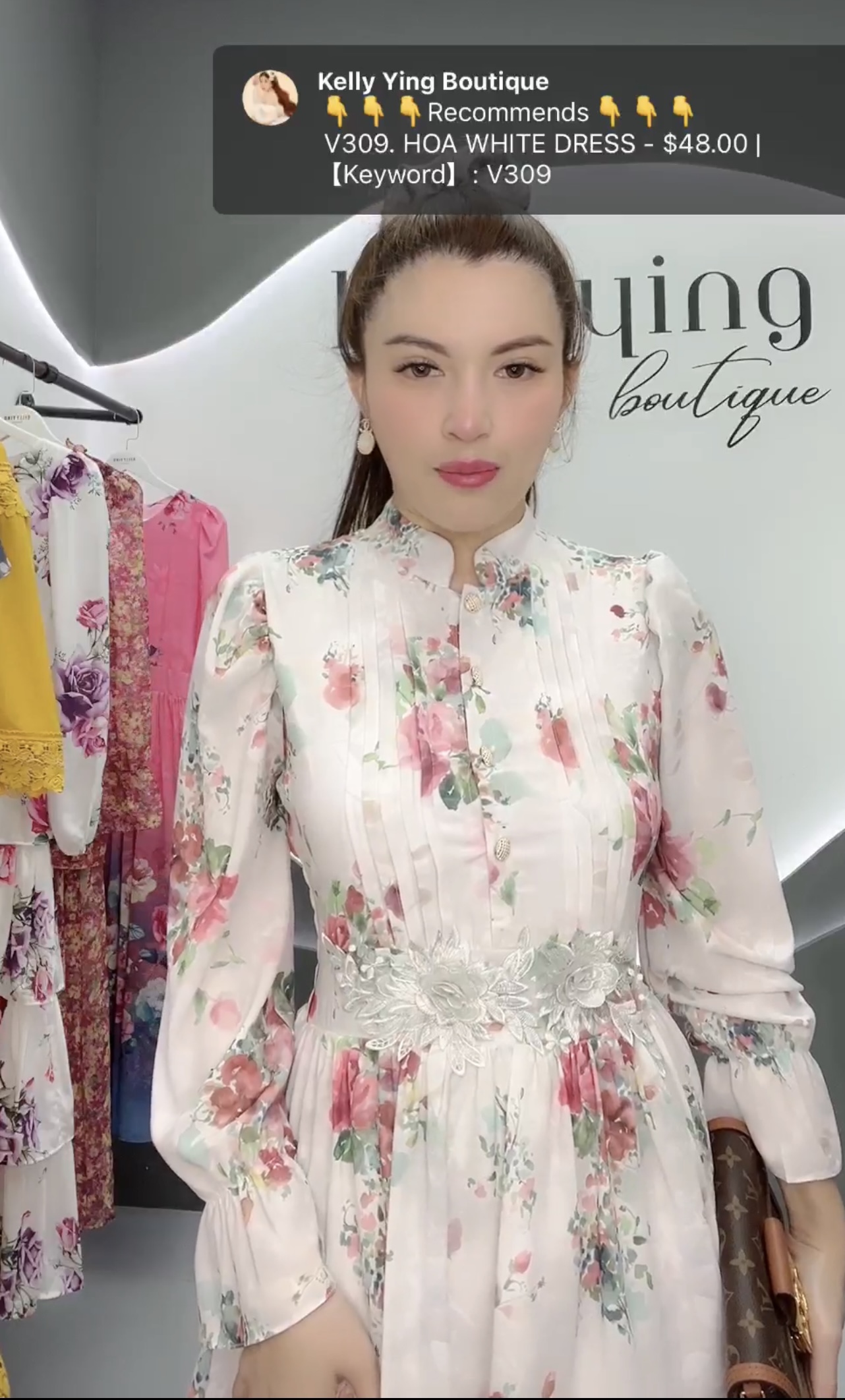 V309. HOA WHITE DRESS