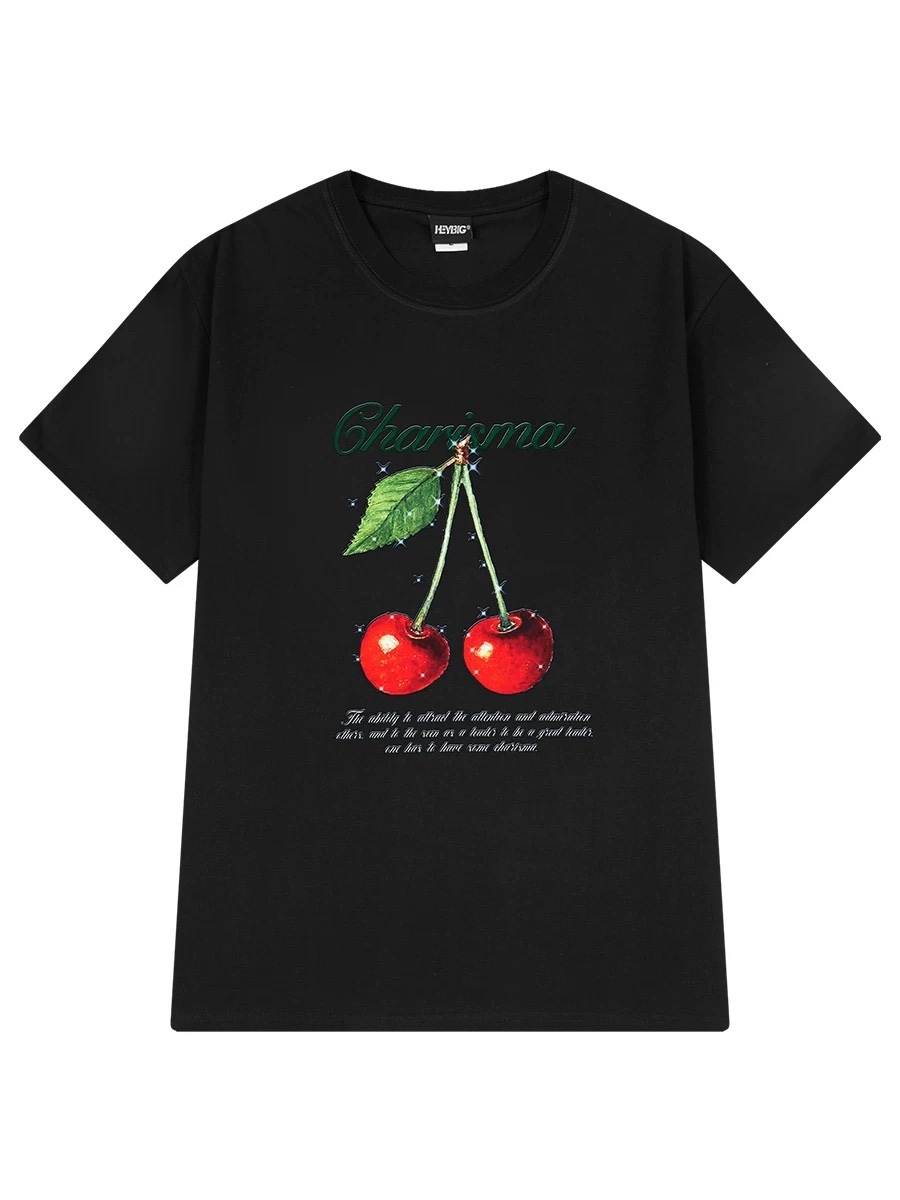 1650. CHERRY BLACK TEE