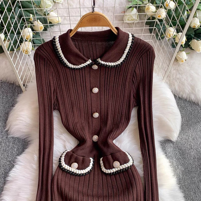 8107. BROWN DRESS
