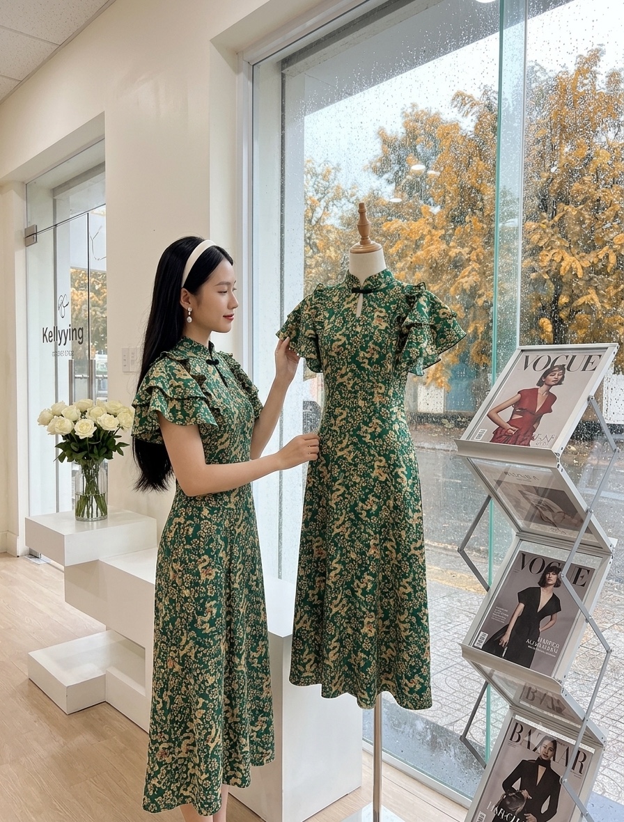 V888. MAXI DRESS CANH TIEN•