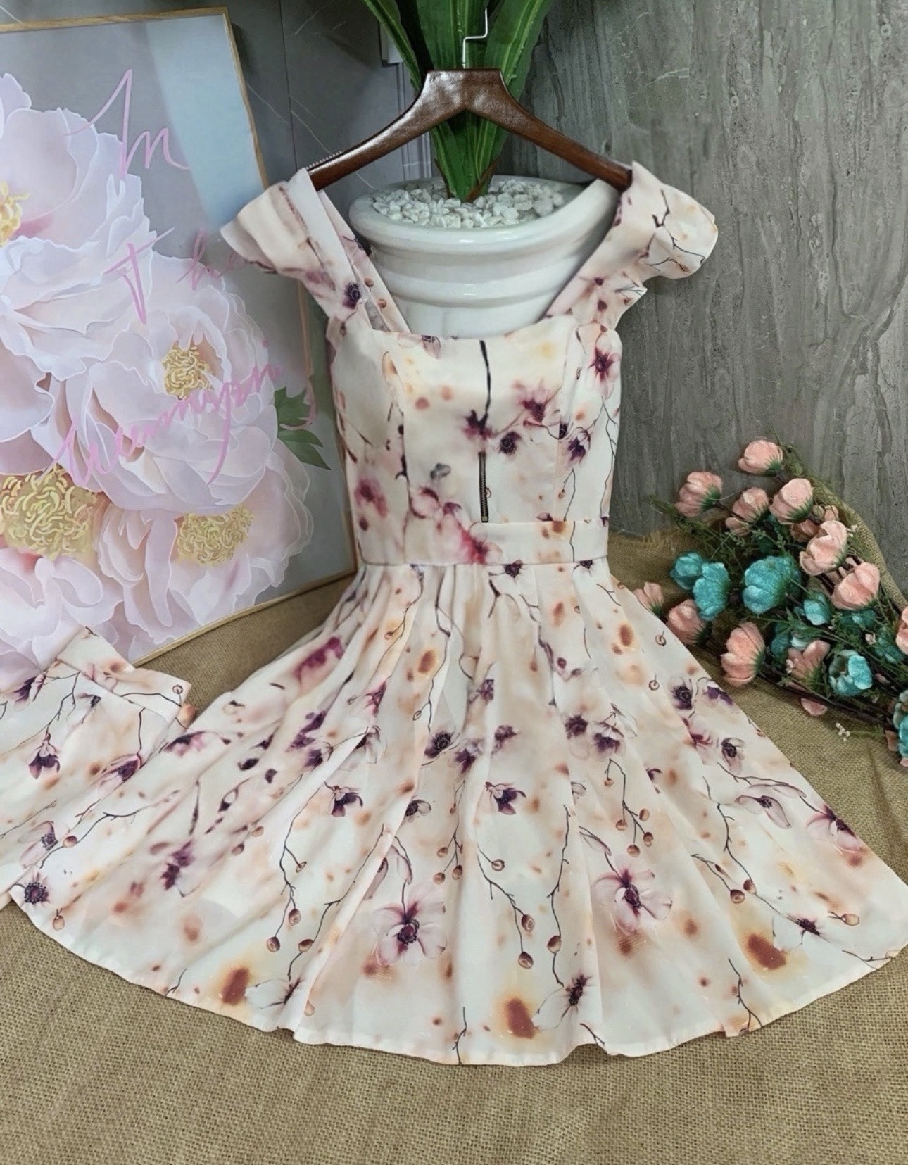 V681. MAXI DRESS 2PCS