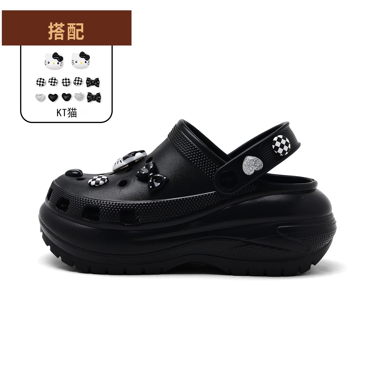 A487. CROCS KITTY BLACK