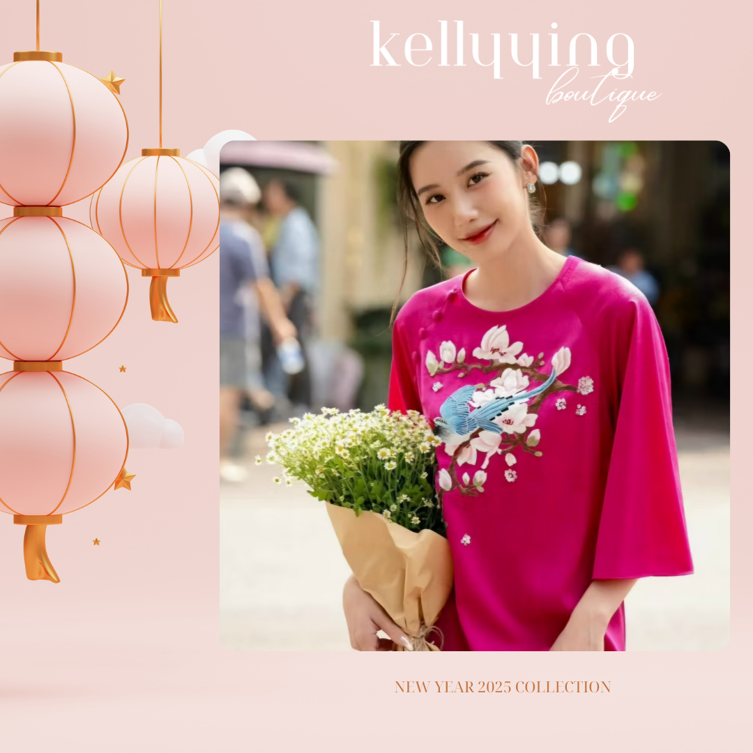 A349. AD HONG HOA DAO (form suông)