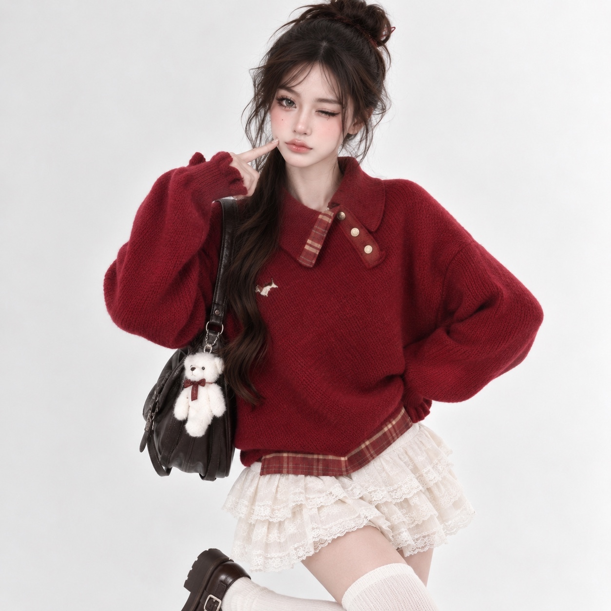 T573. SWEATER RED