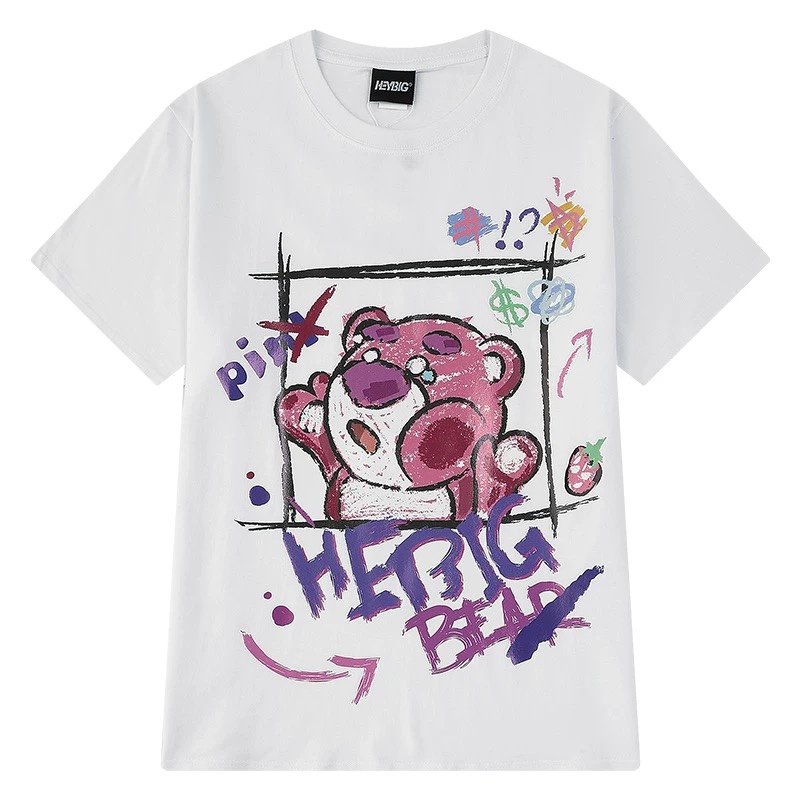 1681. BEAR WHITE TEE