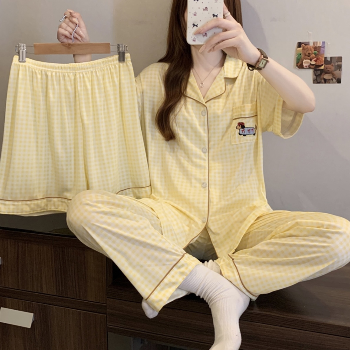 S206. SLEEPWEAR PUPPY YELLOW