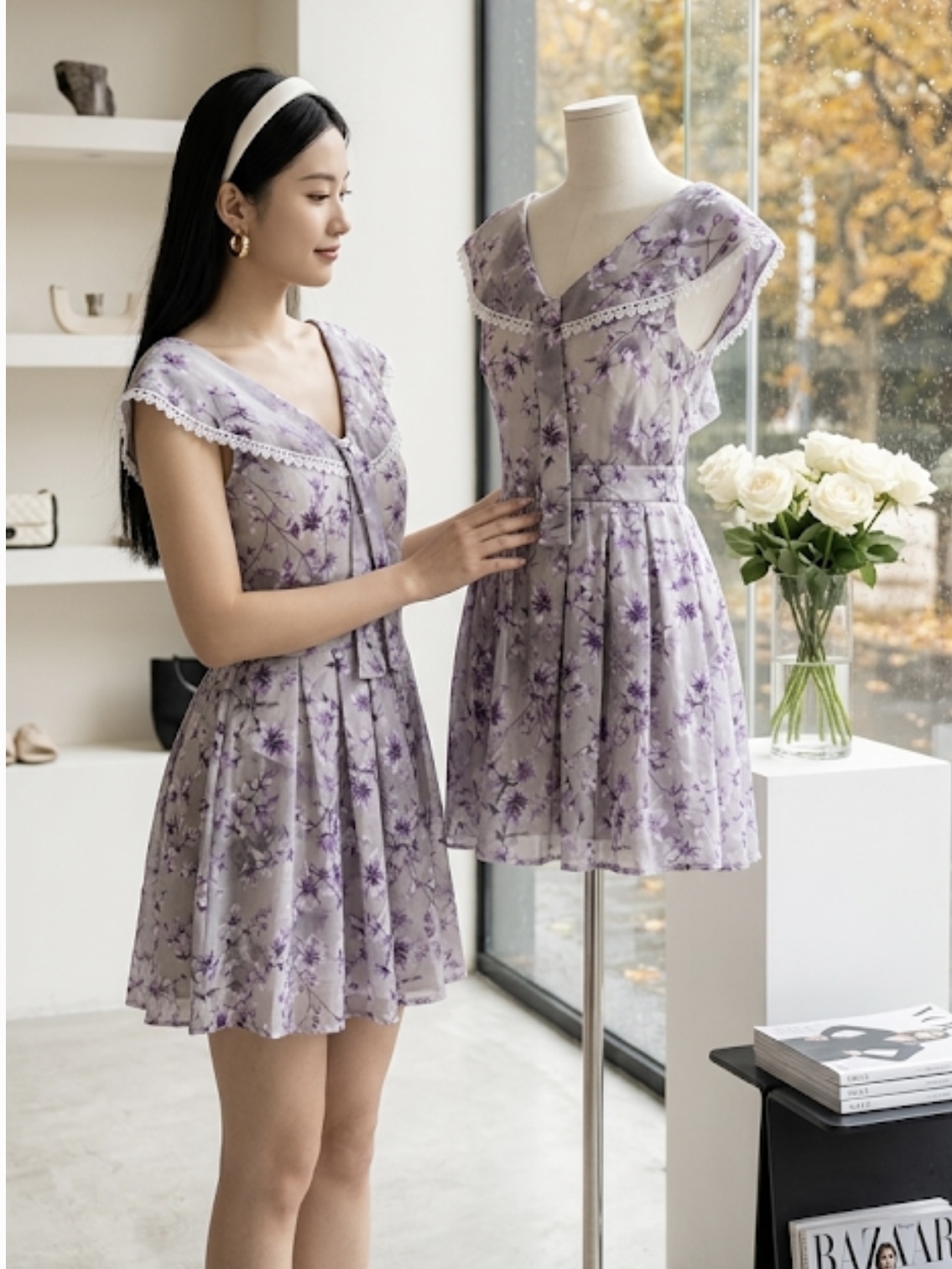 V733. MAXI DRESS 2PCS