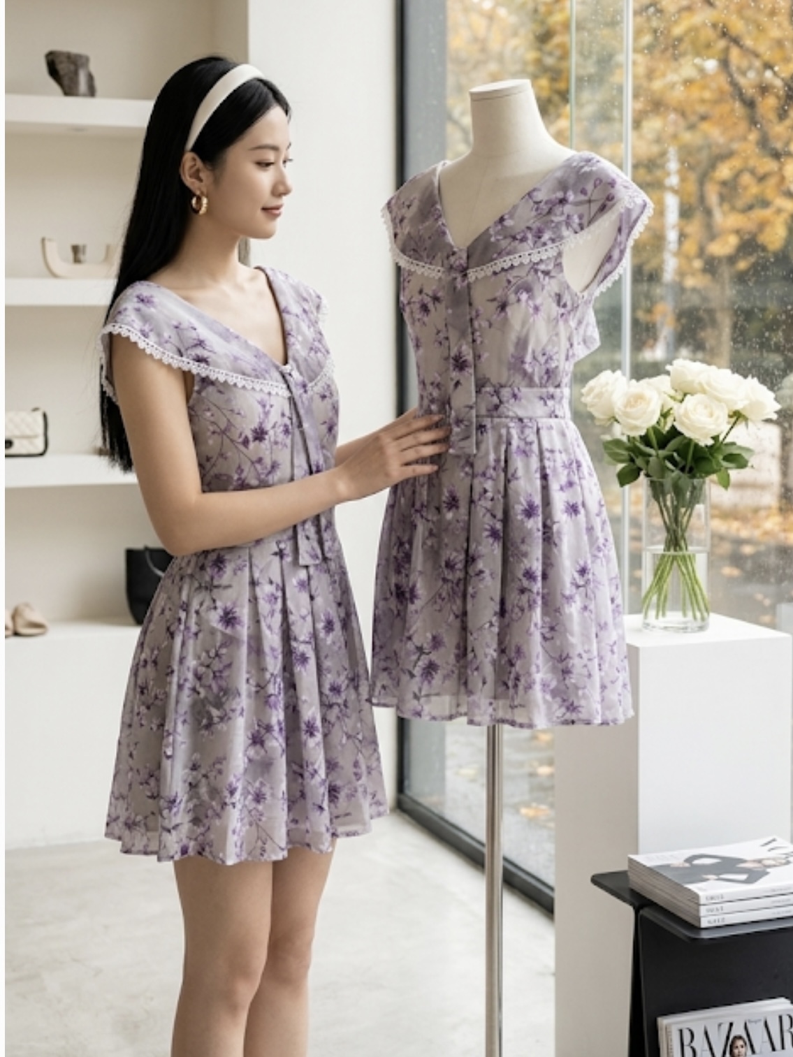 V733. MAXI DRESS 2PCS