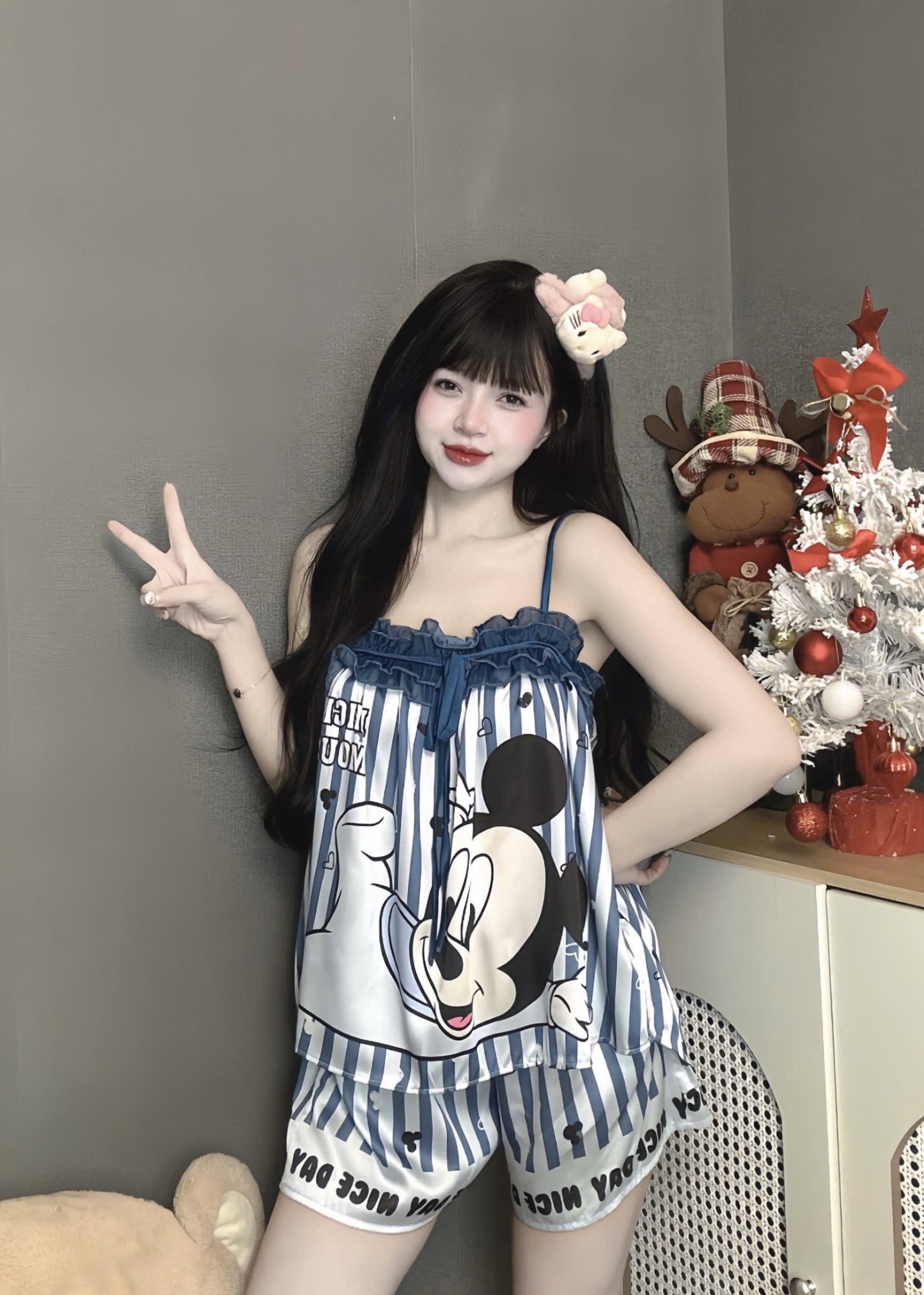 V1136. SLEEPWEAR MICKEY DARK BLUE