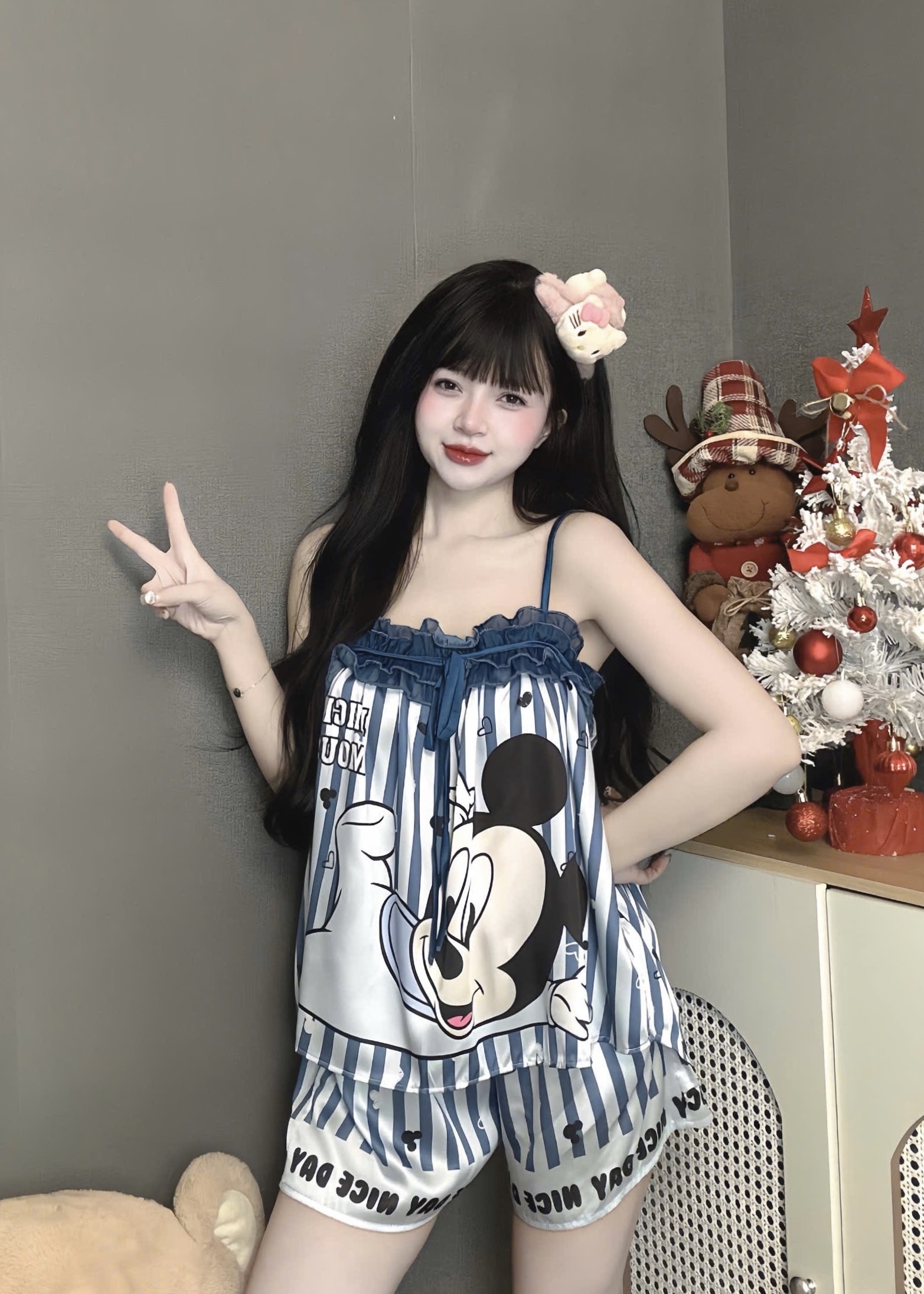 V1136. SLEEPWEAR MICKEY DARK BLUE