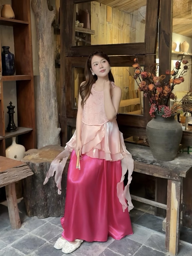 A408. SET AD CACH TAN GAM LUA PINK