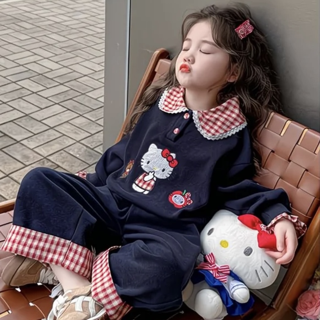 K33. BLUE HELLO KITTY BABY SET