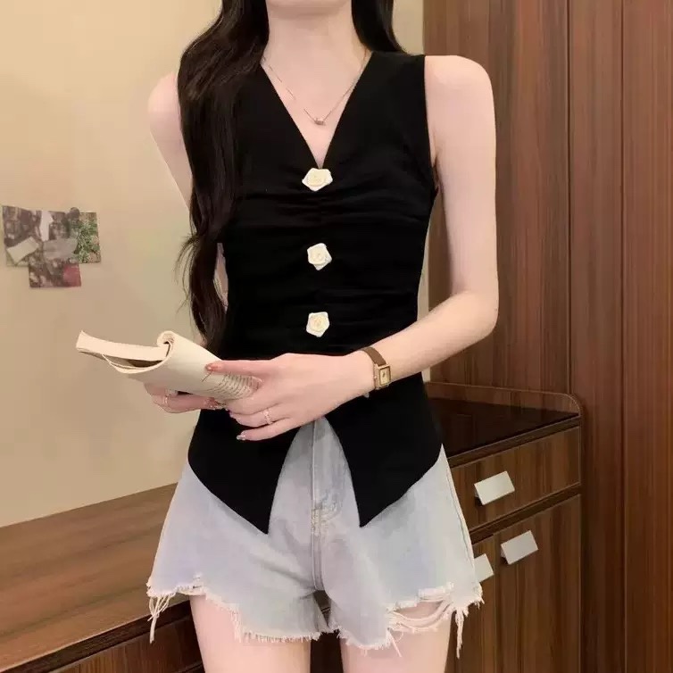 C1056. MONGTOGHI TOP BLACK