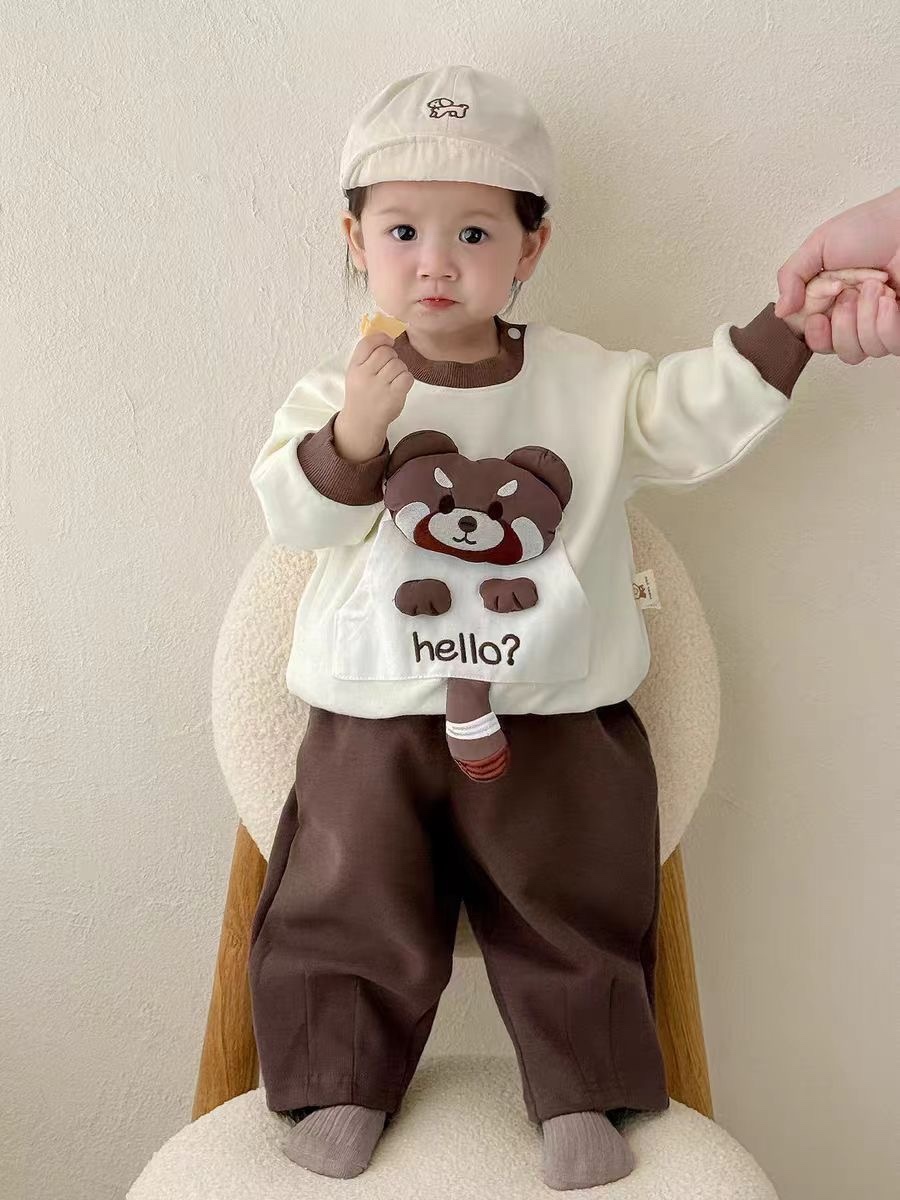 K76. BROWN BEAR BABY SET