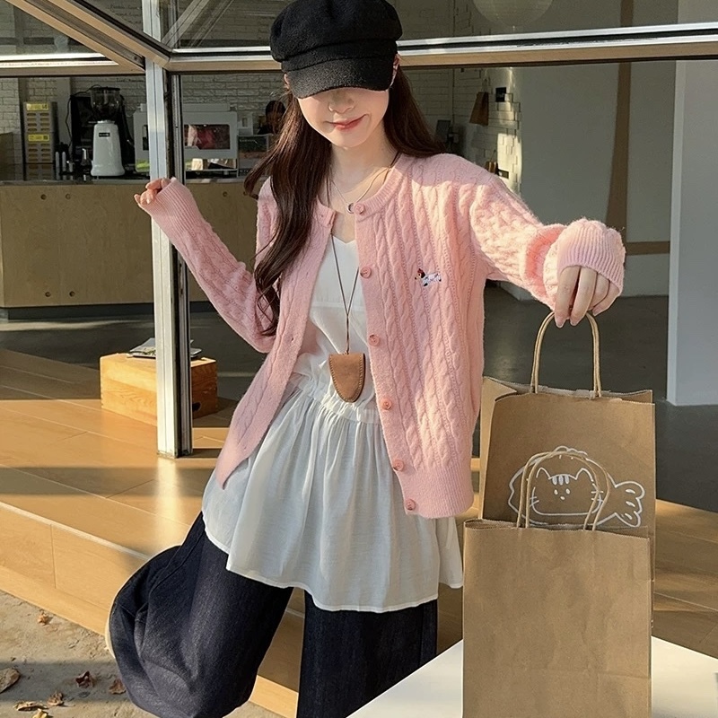 T273. SWEATER PINK DOG