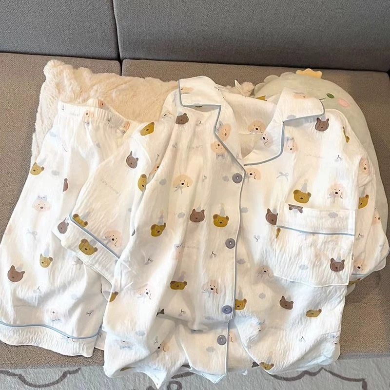 S294. SLEEPWEAR BEAR WHITE