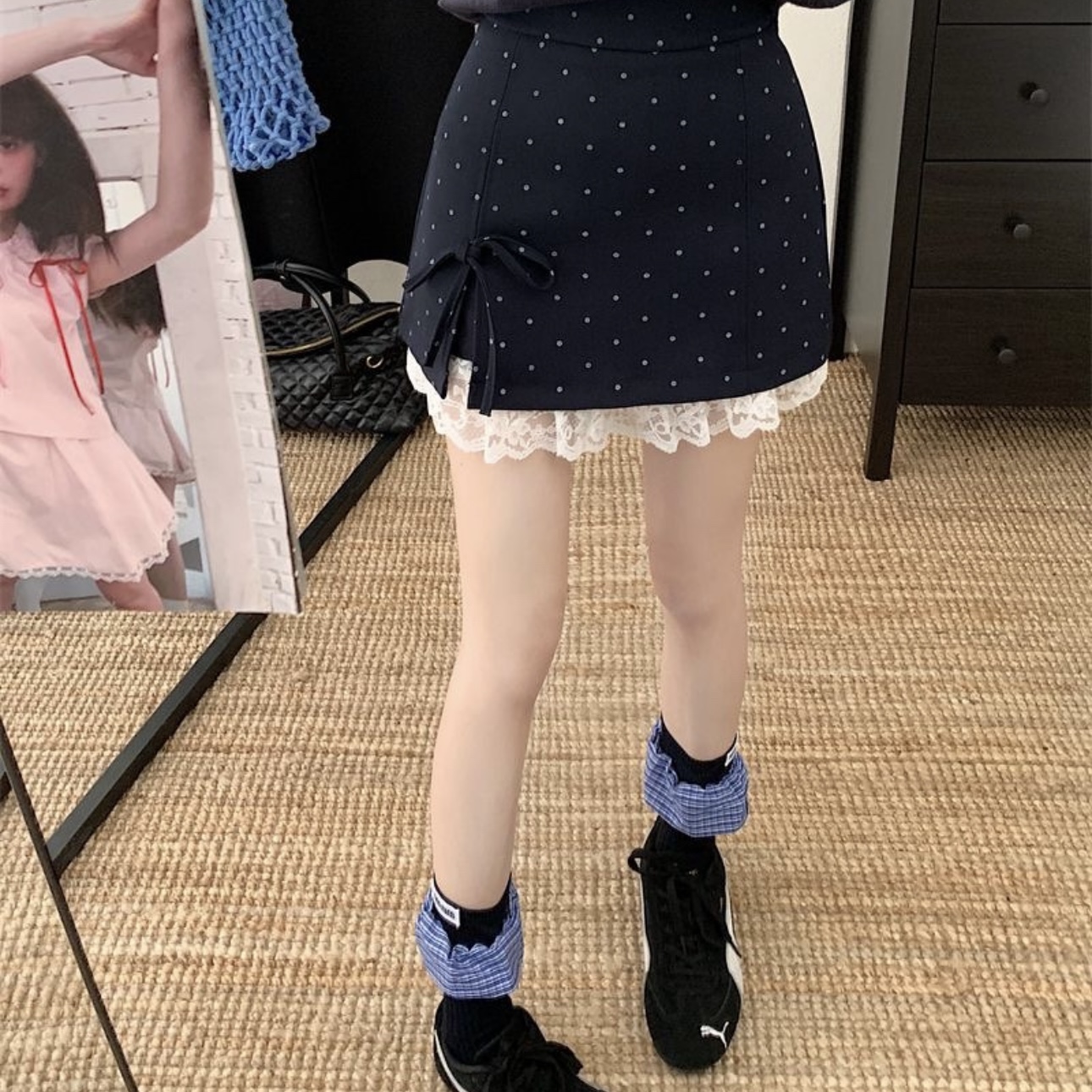 5343. BLUE SKIRT BOTTOM