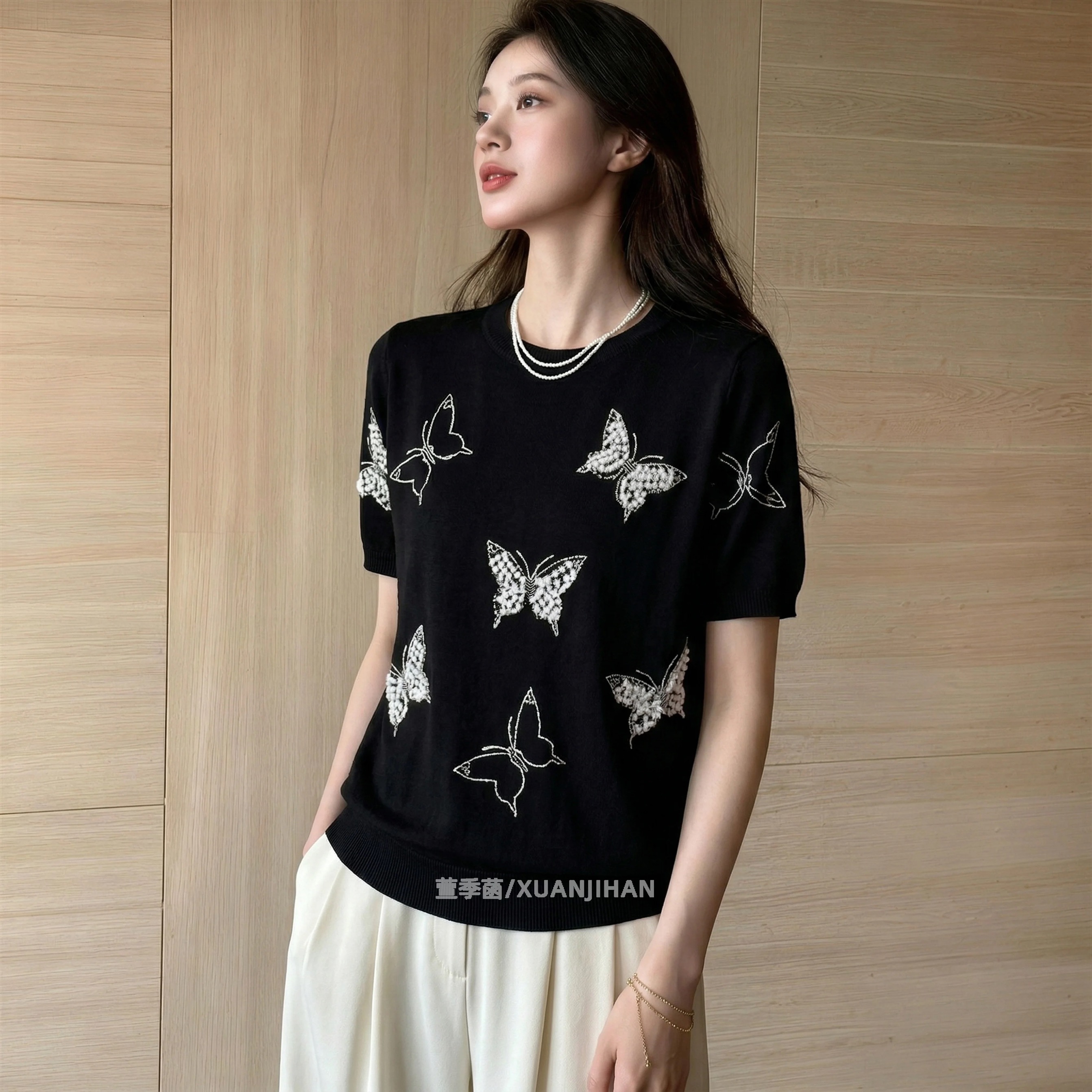 C875. MONGTOGHI TOP BLACK