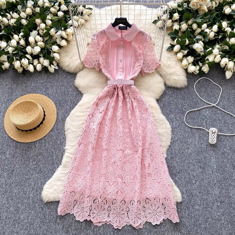 7877. PINK LONG DRESS (exclusive) – kelly ying boutique