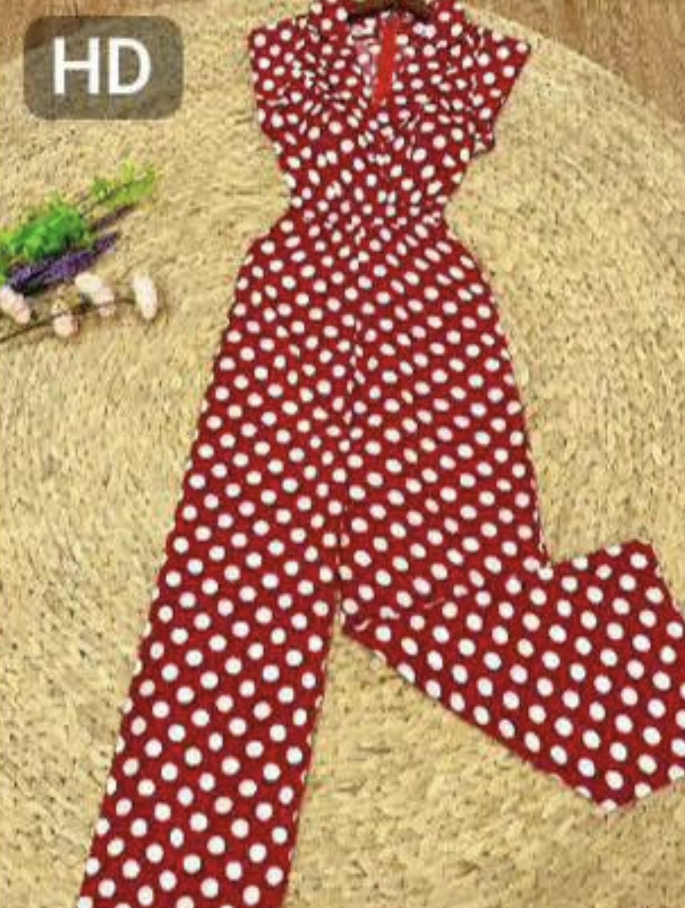 V126. MAXI DRESS RED JUMP