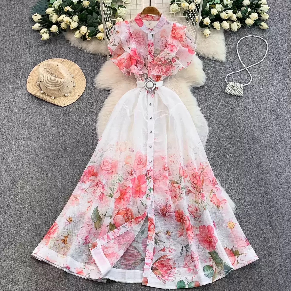 8307.  DRESS EXCLUSIVE PINK