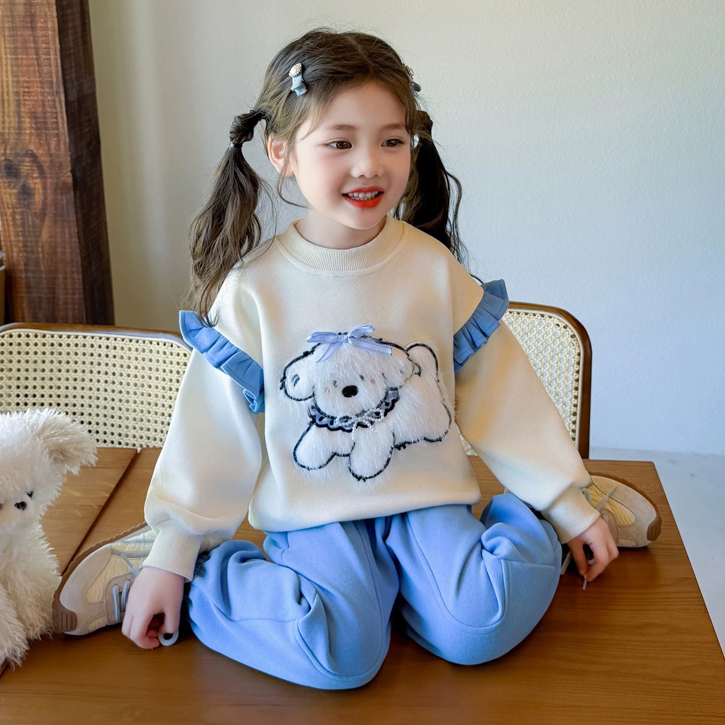 K52. BLUE DOG BABY SET