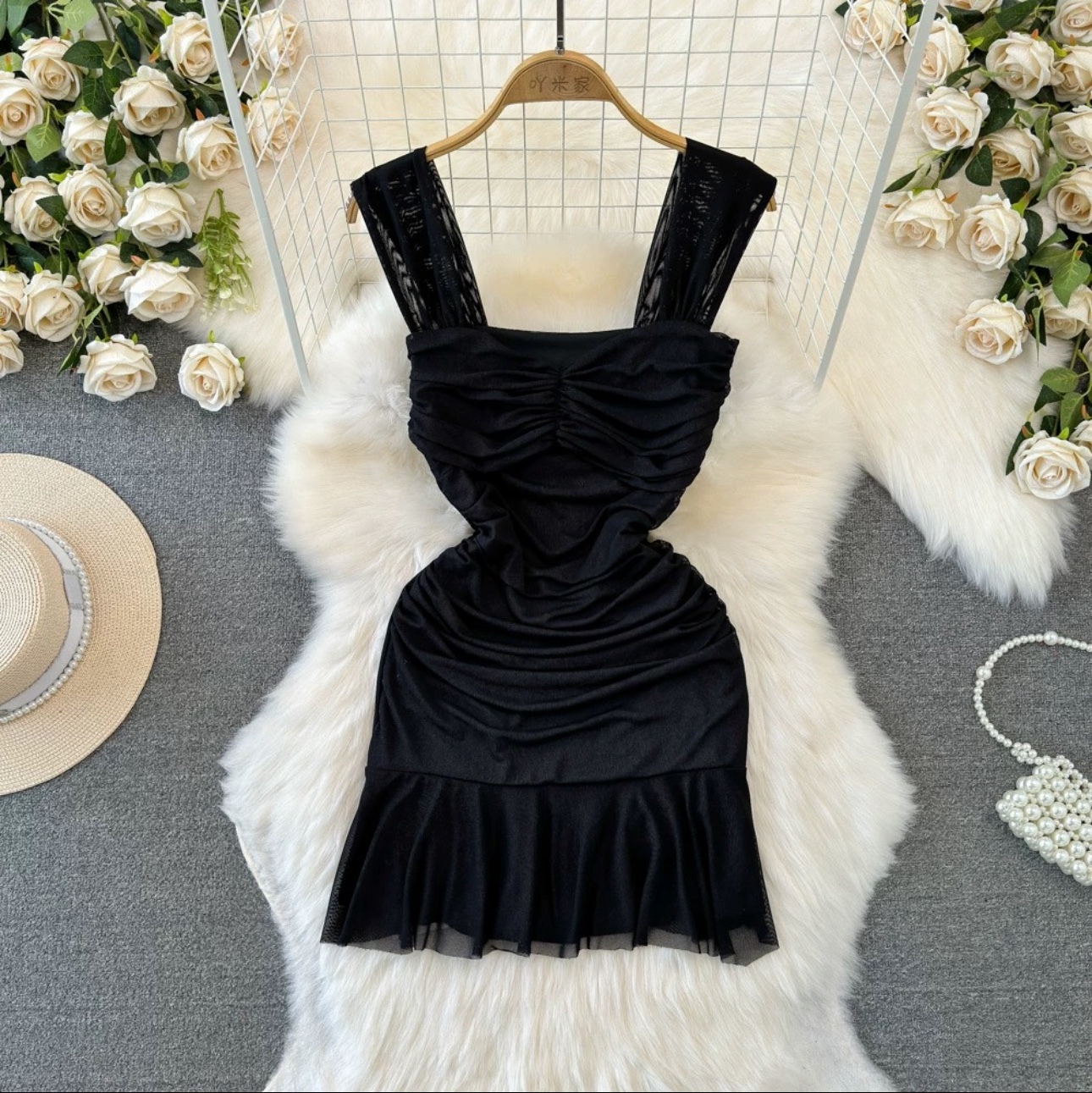 7717. BLACK DRESS