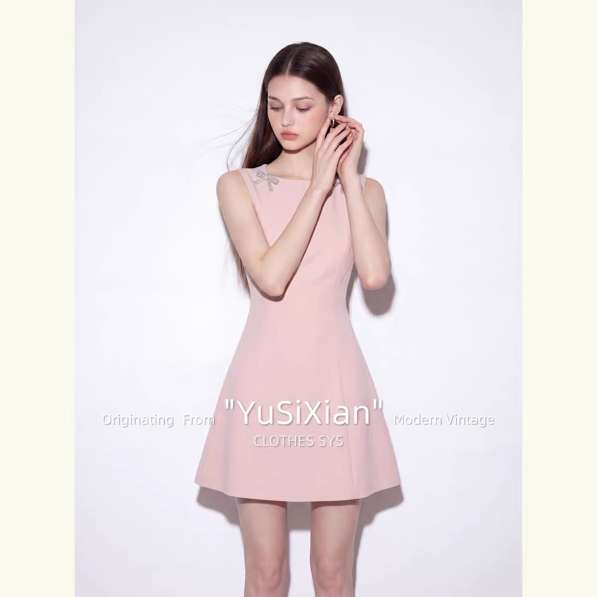 8325. DRESS EXCLUSIVE PINK•