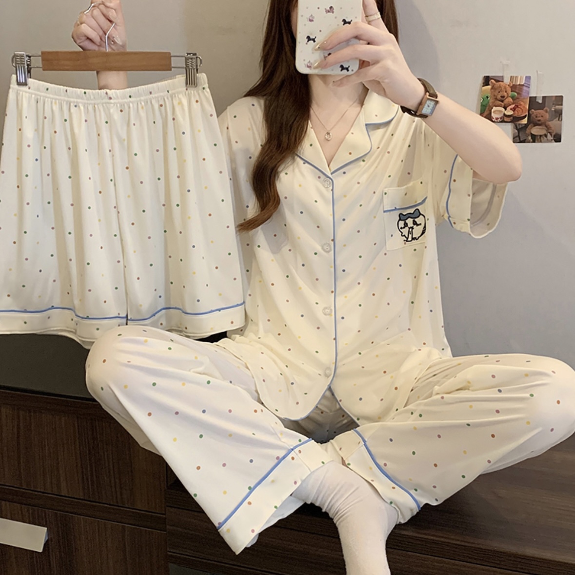 S204. SLEEPWEAR CUTIE WHITE