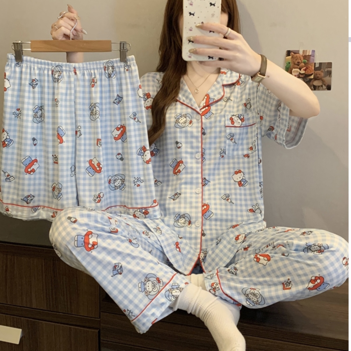 S202. SLEEPWEAR HELLO KITTY BLUE